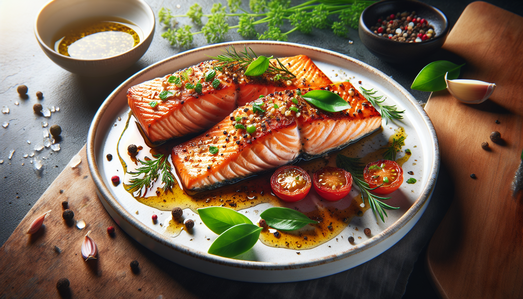 tranci di salmone al forno